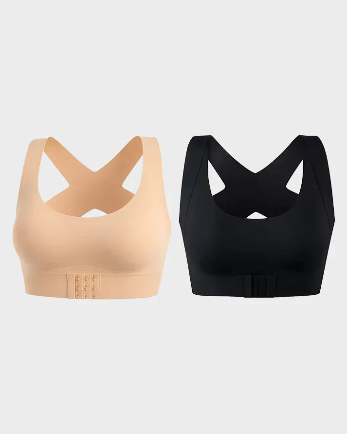 ✨Last Day: 50% Off Orthex PosturePro™ Front Closure Cross-Back Wireless Posture Bra