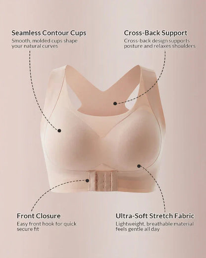 ✨Last Day: 50% Off Orthex PosturePro™ Front Closure Cross-Back Wireless Posture Bra